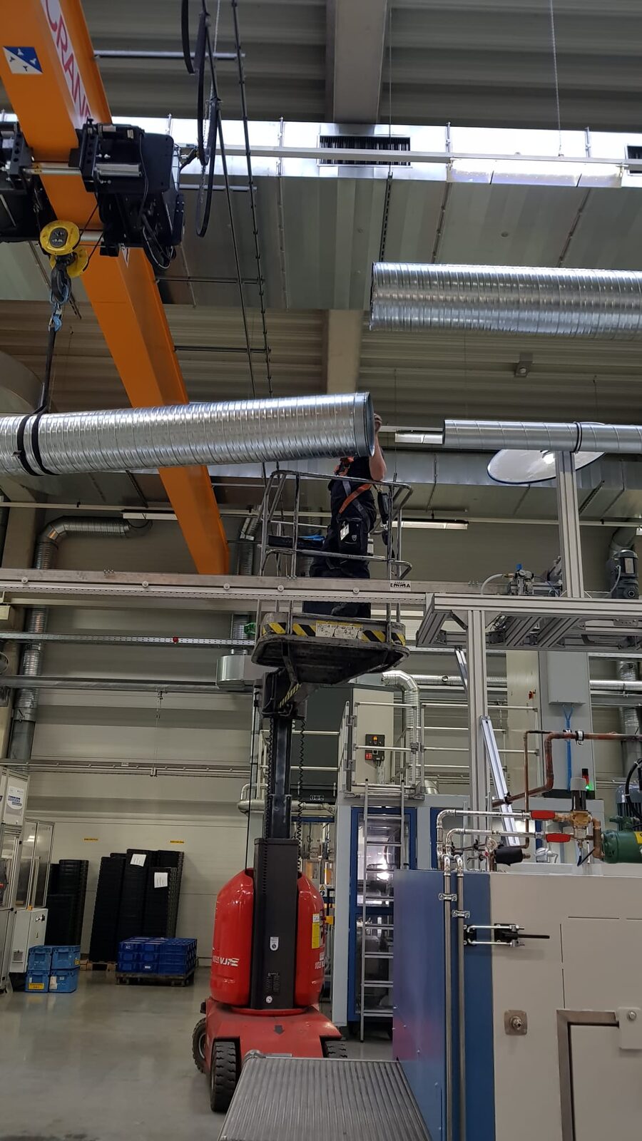 Industriemontage – Einsatz vor Ort